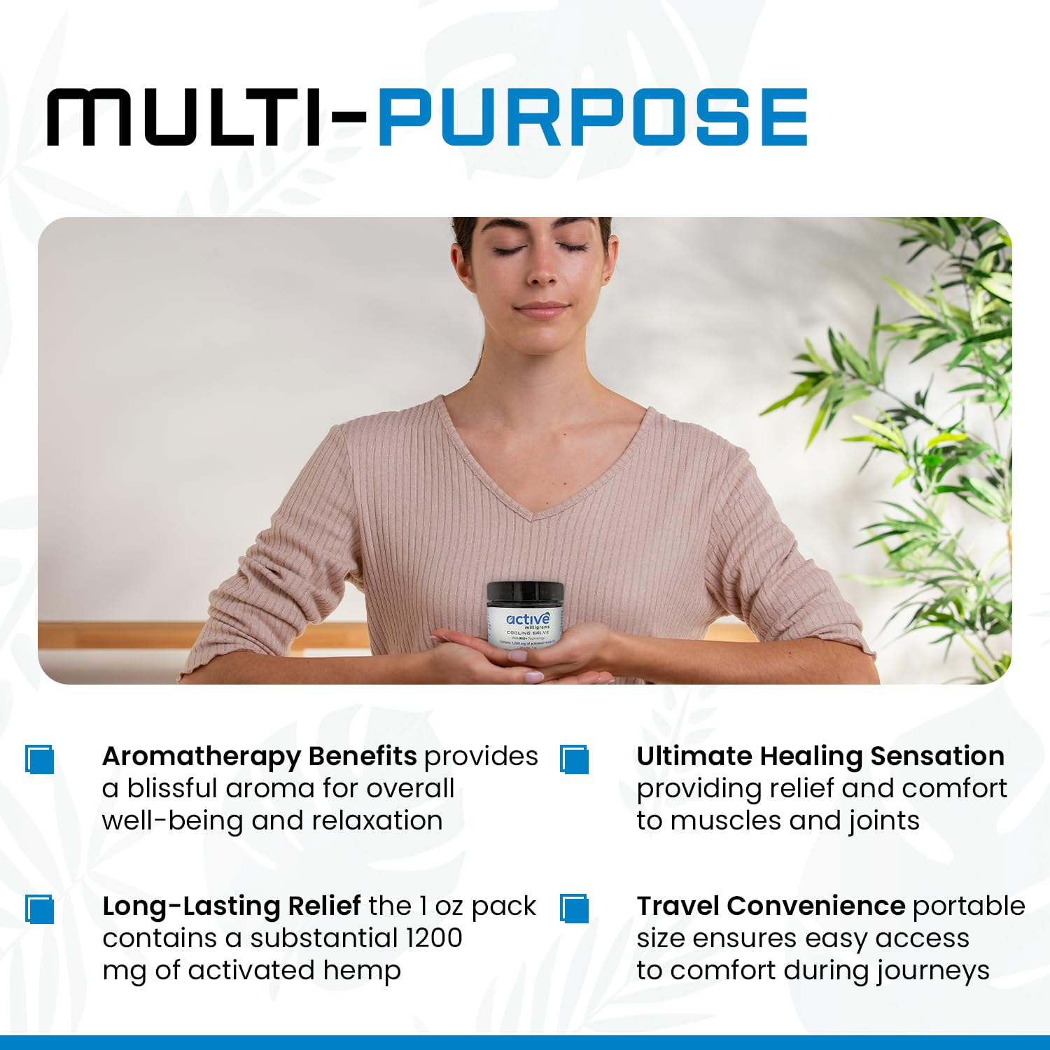 active milligrams Hemp Cooling Salve for Joint & Muscle Relief - Infused with Menthol, Shorea (Sal) Butter, Yarrow Essential Oil – Soothe Discomfort in Back, Knees, Neck, Shoulder, and Elbow - 1 OZ active milligramsBuy Supplements Australia