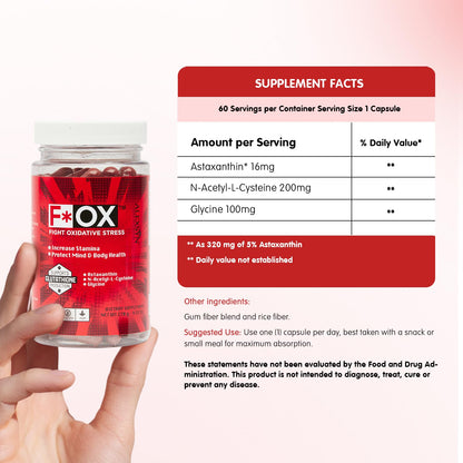 Alexsyn Antioxidant Support Formula – Concentrated Vegan & Gluten-Free Capsules – Helps Defend Against Oxidative Stress and Maintain Daily Vitality – 60 Capsules AlexsynBuy Supplements Australia