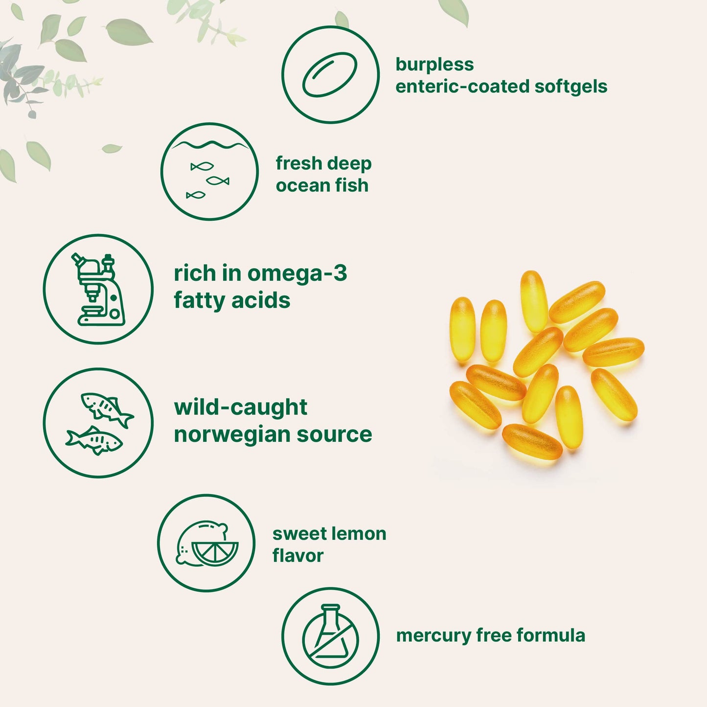 Omega 3 Fish Oil DHA Supplements 1000mg with EPA 500mg, 200 Softgels Micro IngredientsBuy Supplements Australia