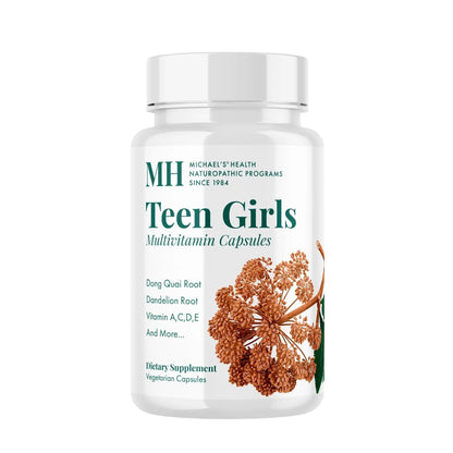 MICHAEL'S Health Naturopathic Programs Teen Girls Multivitamin - 120 Vegetarian Capsules - Nutrients for Healthy Growth & Development MICHAEL'SBuy Supplements Australia
