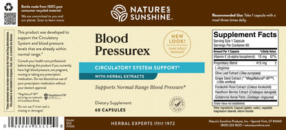 Nature's Sunshine Blood Pressurex 60 Capsules Nature's SunshineBuy Supplements Australia