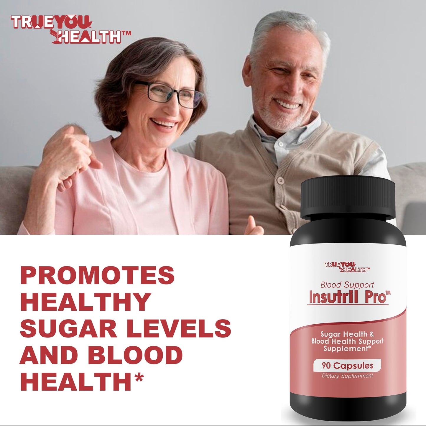 Blood Support Insutril Pro - Our Best Sugar Health & Blood Health Support Supplement - Circulatory Health Support - Blood Balance Blood Boost Blood Circulation Supplements - Health Blood Balance Pills True You HealthBuy Supplements Australia