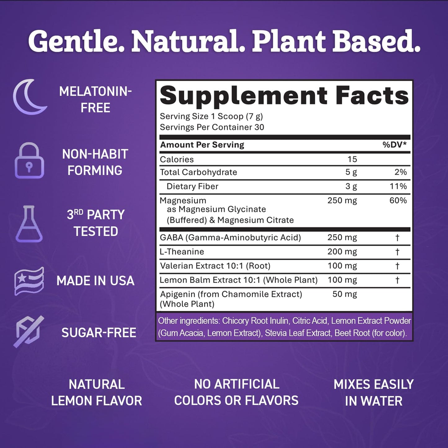 Magnesium Glycinate Powder for Sleep - Magnesium Sleep Aid Without Melatonin - Natural Sleep Drink Mix with GABA, L-Theanine, Apigenin, Valerian & Lemon Balm Dr. MatthewBuy Supplements Australia