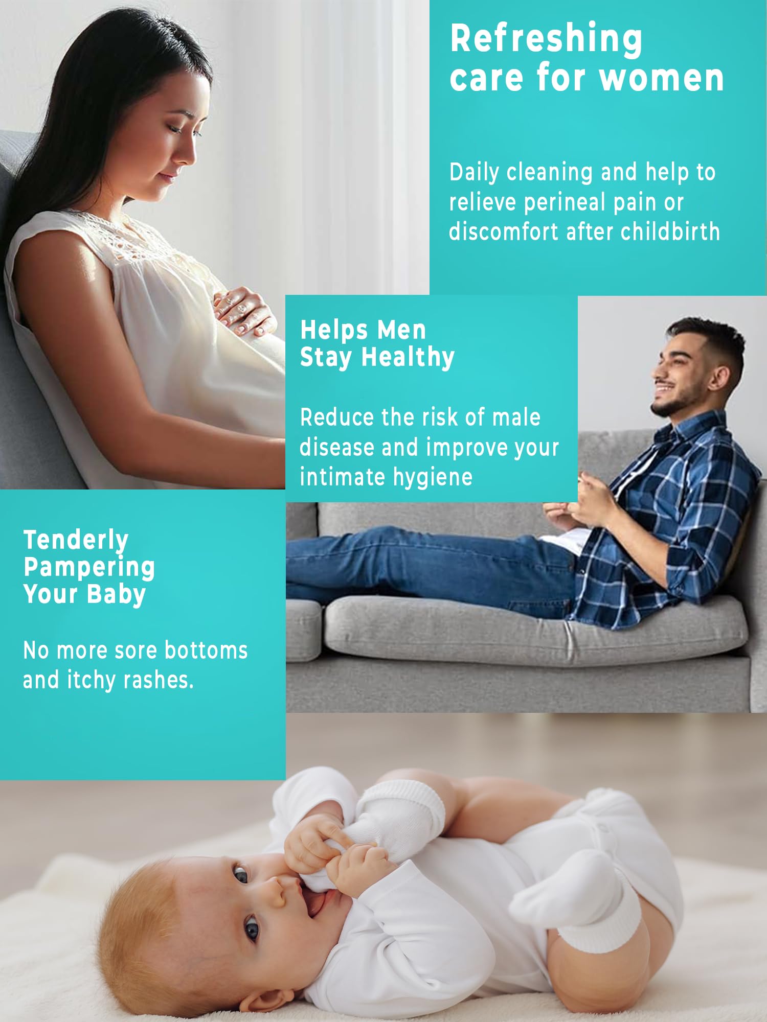Peri Bottle , Squeeze-Free Portable Bidet for Postpartum Essentials, Peri Bottles for Feminine Hygiene TICALBAKBuy Supplements Australia