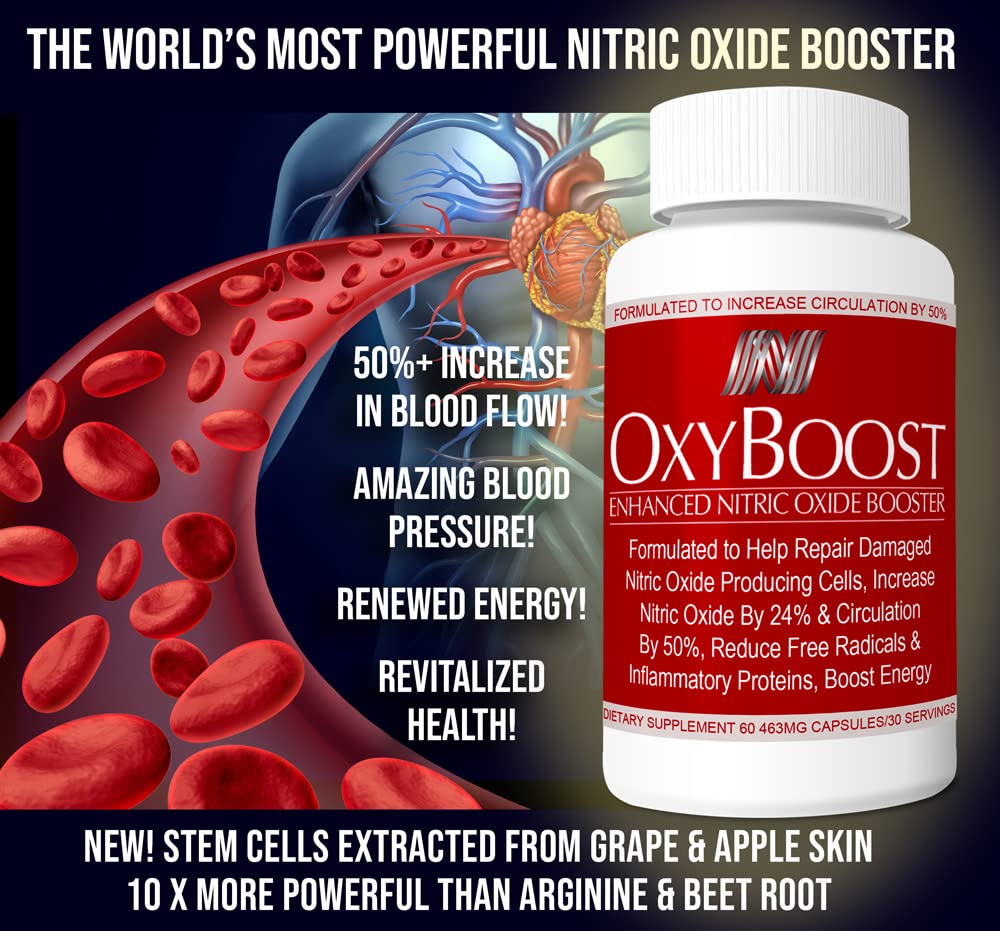 OxyBoost - Nitric Oxide Supplement (1 Bottle - 30 Servings)