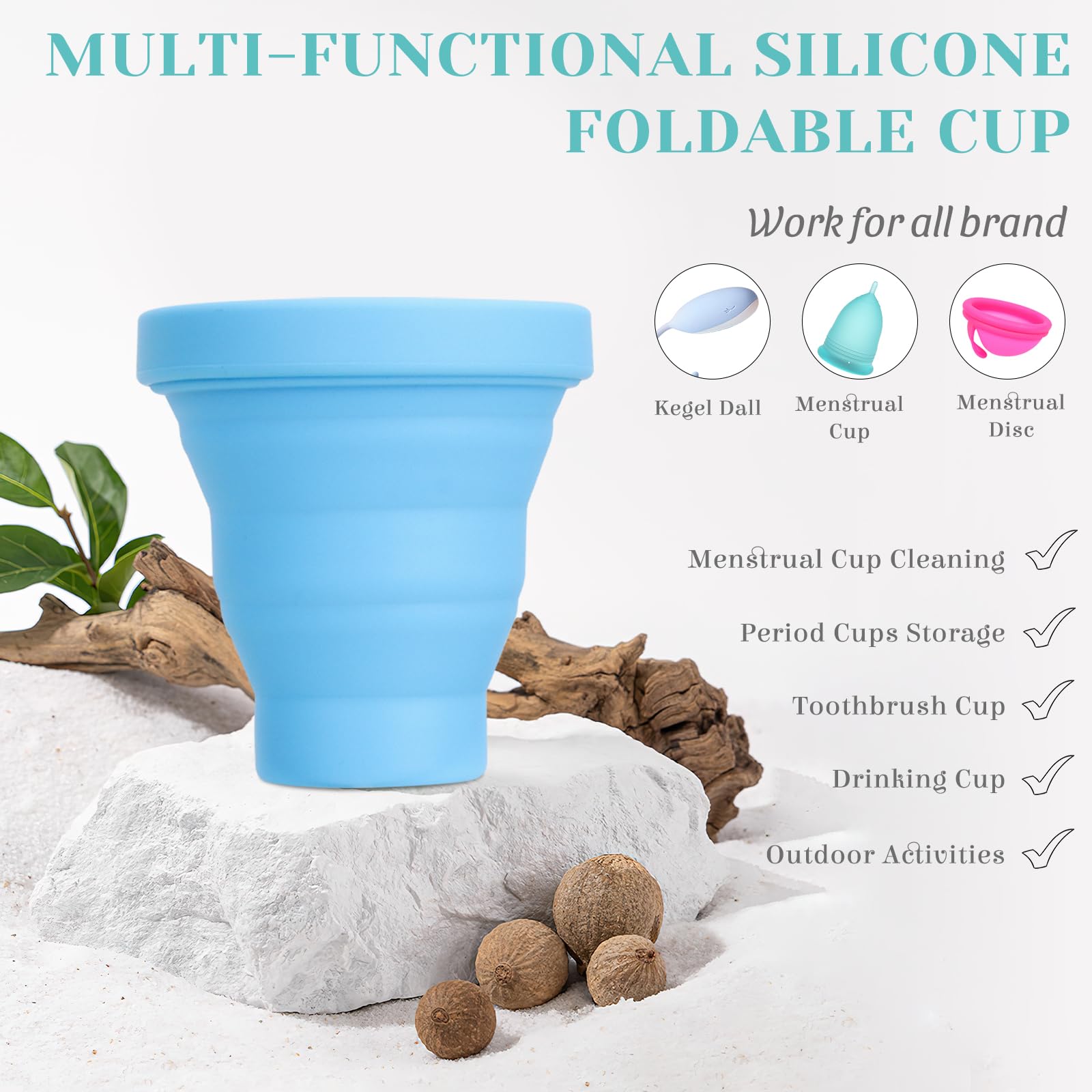 YTYOMUR Menstrual Cup Set, 2 Soft Period Cup Come with Collapsible Cleaner Cup YTYOMURBuy Supplements Australia