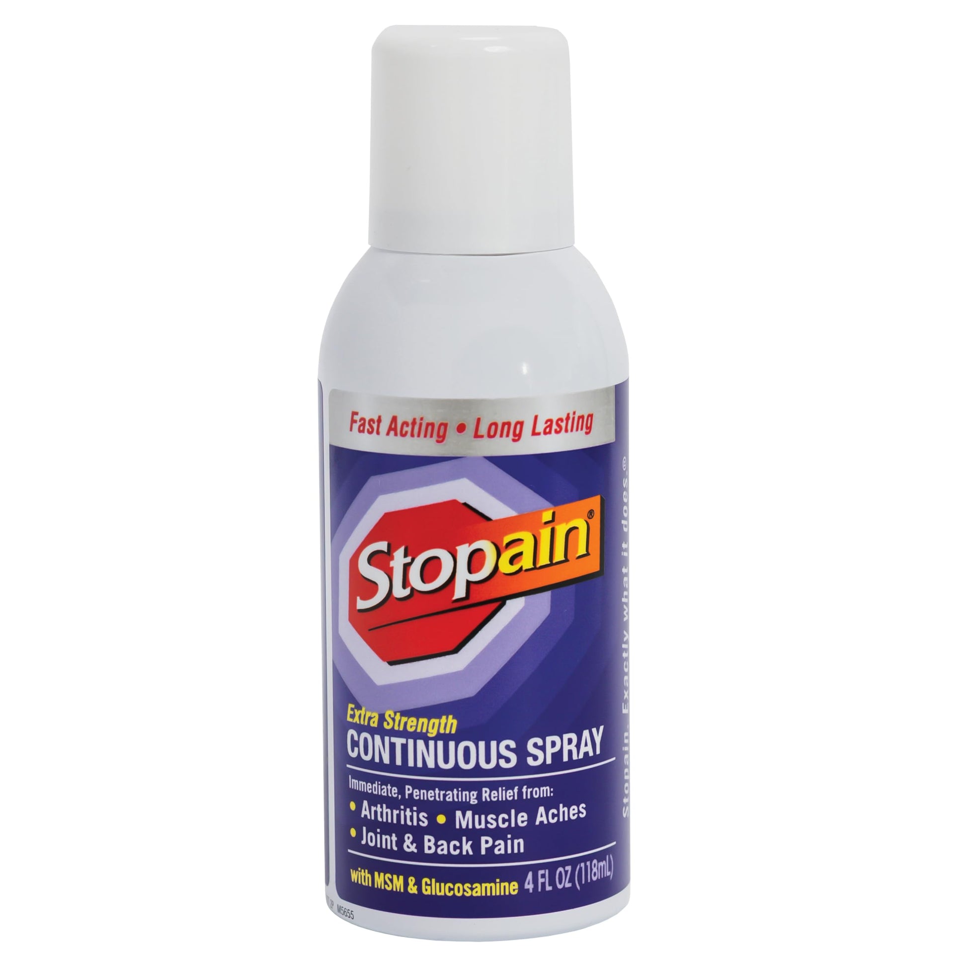 Stopain Pain Relief Spray 4oz, USA Made, Max Strength Fast Acting with Menthol, MSM, Glucosamine for Lower Back, Arthritis, Knee, Neck, Joints, HSA FSA Approved OTC Topical Analgesic Product StopainBuy Supplements Australia