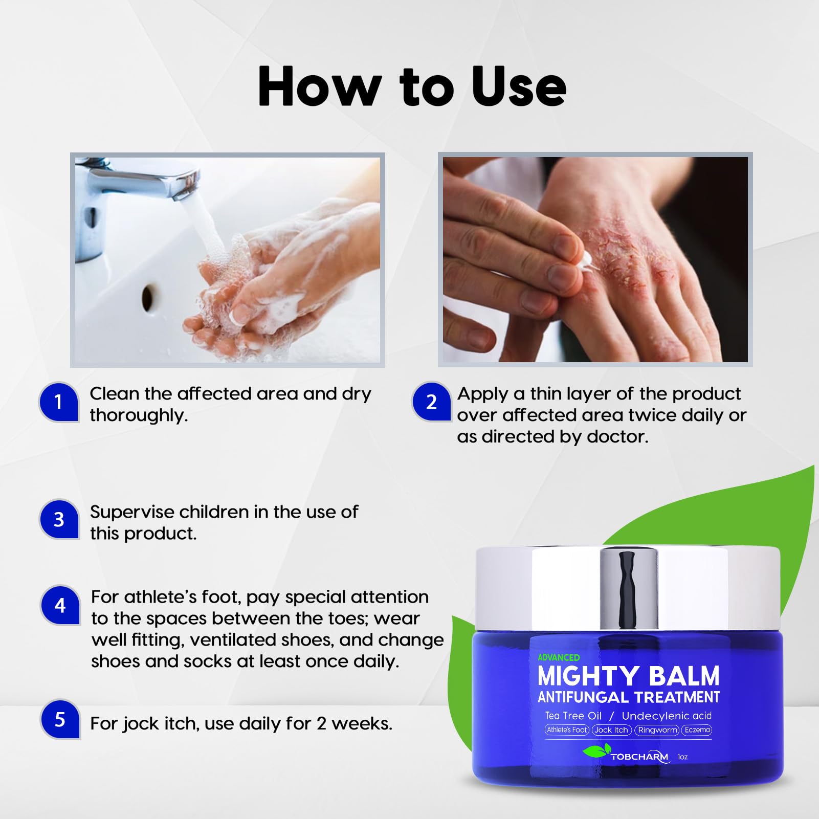 Tobcharm Antifungal Cream, Antifungal Cream for Skin, Ringworm Treatment for Humans TobcharmBuy Supplements Australia