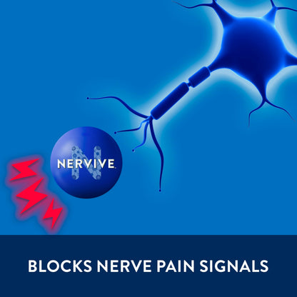Nervive Pain Relieving Cream, Max Strength Non-Greasy Topical Pain Reliever with Lidocaine and Menthol for Toes, Feet, Fingers, Hands, Legs & Arms, 3.0oz NerviveBuy Supplements Australia