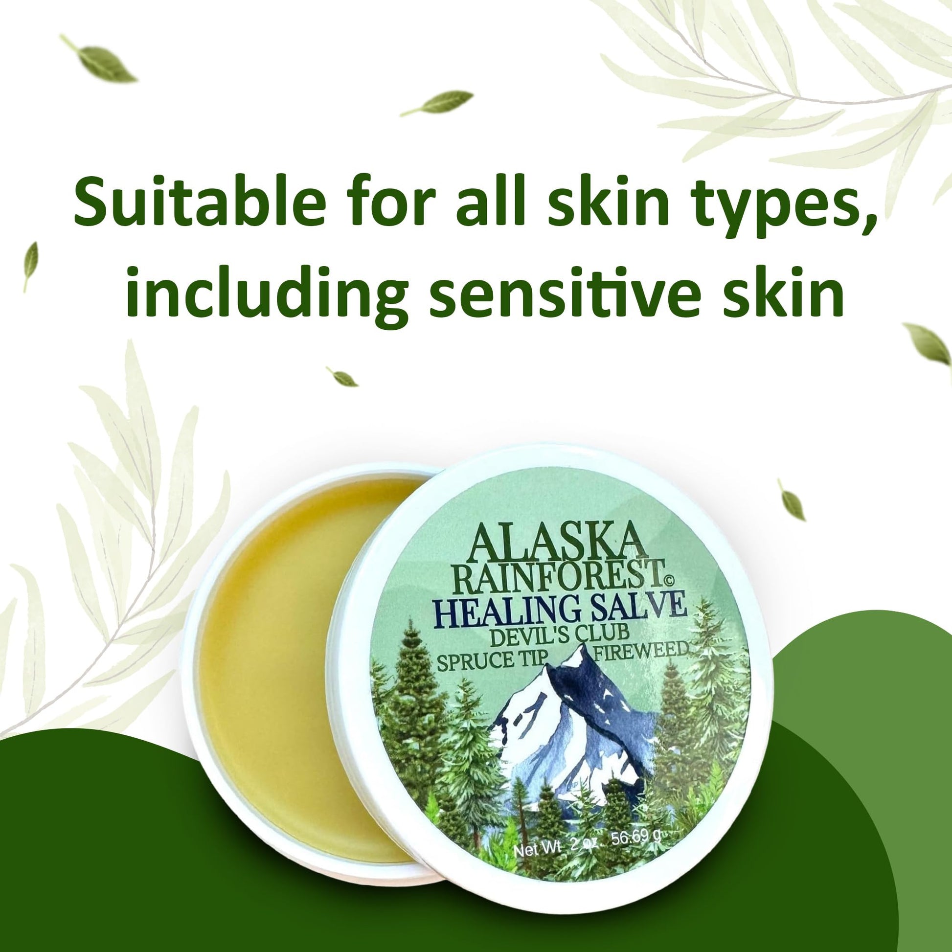 Snowy Summit Alaska Rainforest Salve - Herbal Salve for Dry Skin & Joint Relief - Natural Super Salve for Soothing Skin with Gentle Aroma - Body & Hand Salve - Muscle Rub with Alaskan Devil’s Club Oil Snowy SummitBuy Supplements Australia