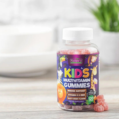Multivitamin for Kids - Complete Daily Children's Multi Vitamin Gummies with Vitamin D, B Vitamins, Zinc & More - Energy, Memory Focus Nature's NutritionBuy Supplements Australia