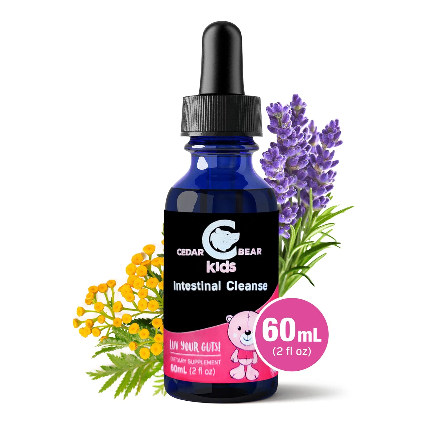 Cedar Bear - Intestinal Cleanse for Kids, Liquid Herbal Supplement for Detox Cleanse Cedar Bear NaturalesBuy Supplements Australia