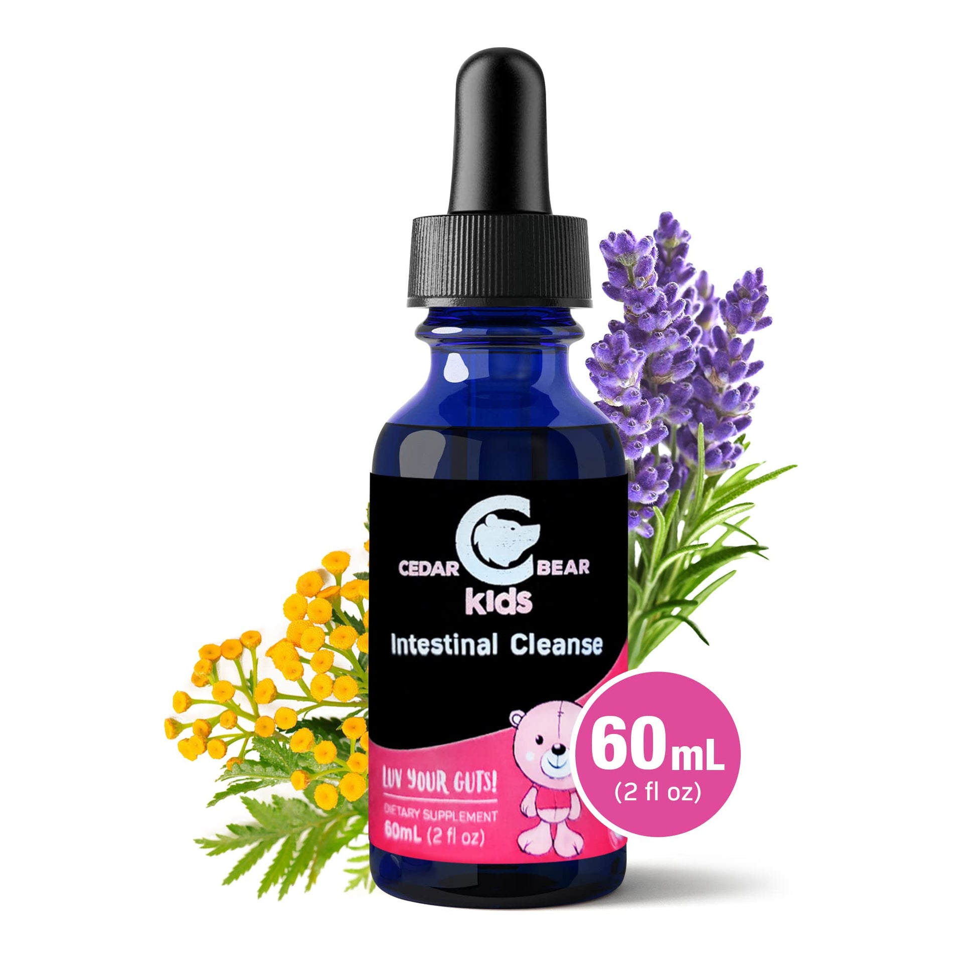 Cedar Bear - Intestinal Cleanse for Kids, Liquid Herbal Supplement for Detox Cleanse Cedar Bear NaturalesBuy Supplements Australia
