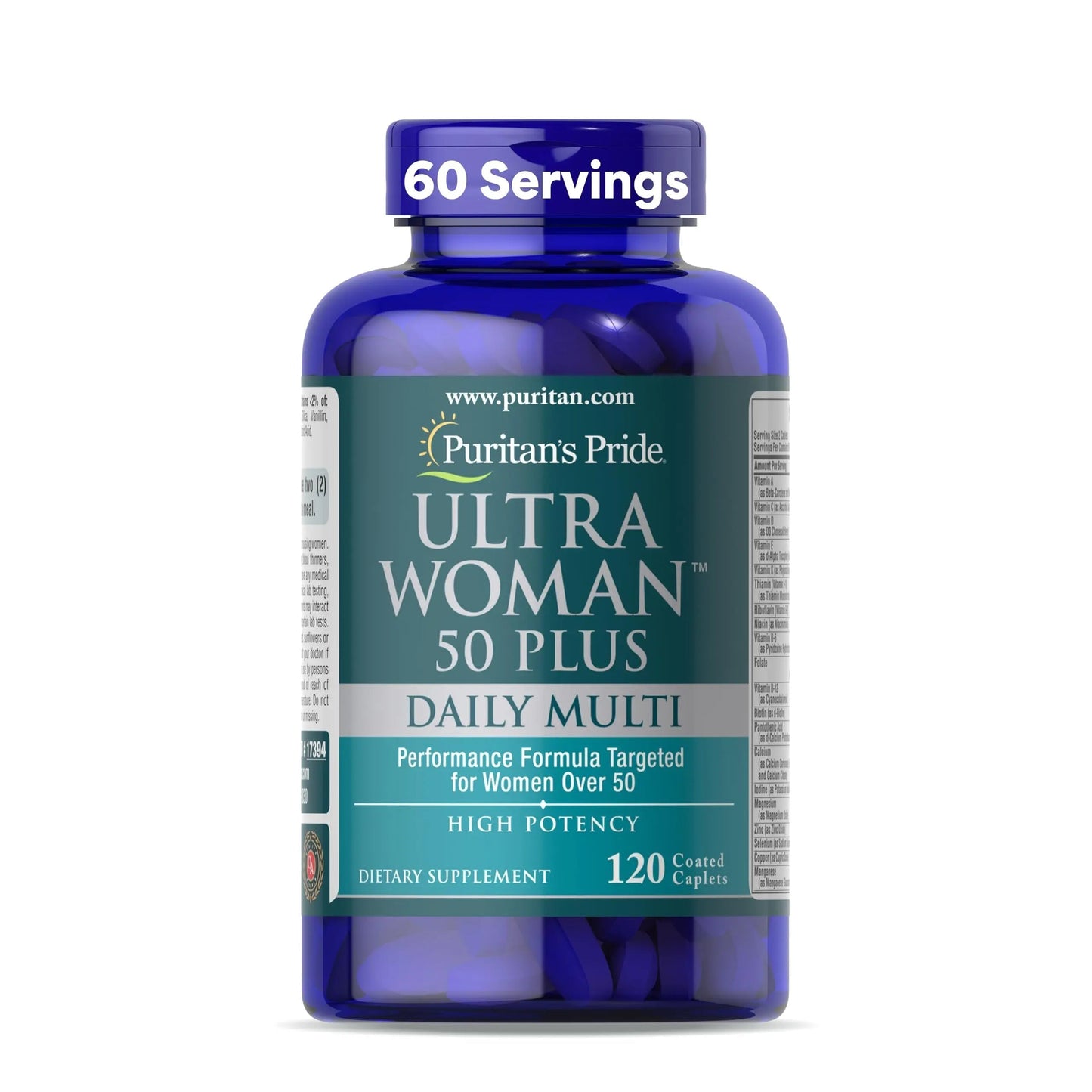 Puritan's Pride Ultra Woman 50 Plus High Potency Performance Time Release Daily Multivitamin with Zinc Puritan's PrideBuy Supplements Australia