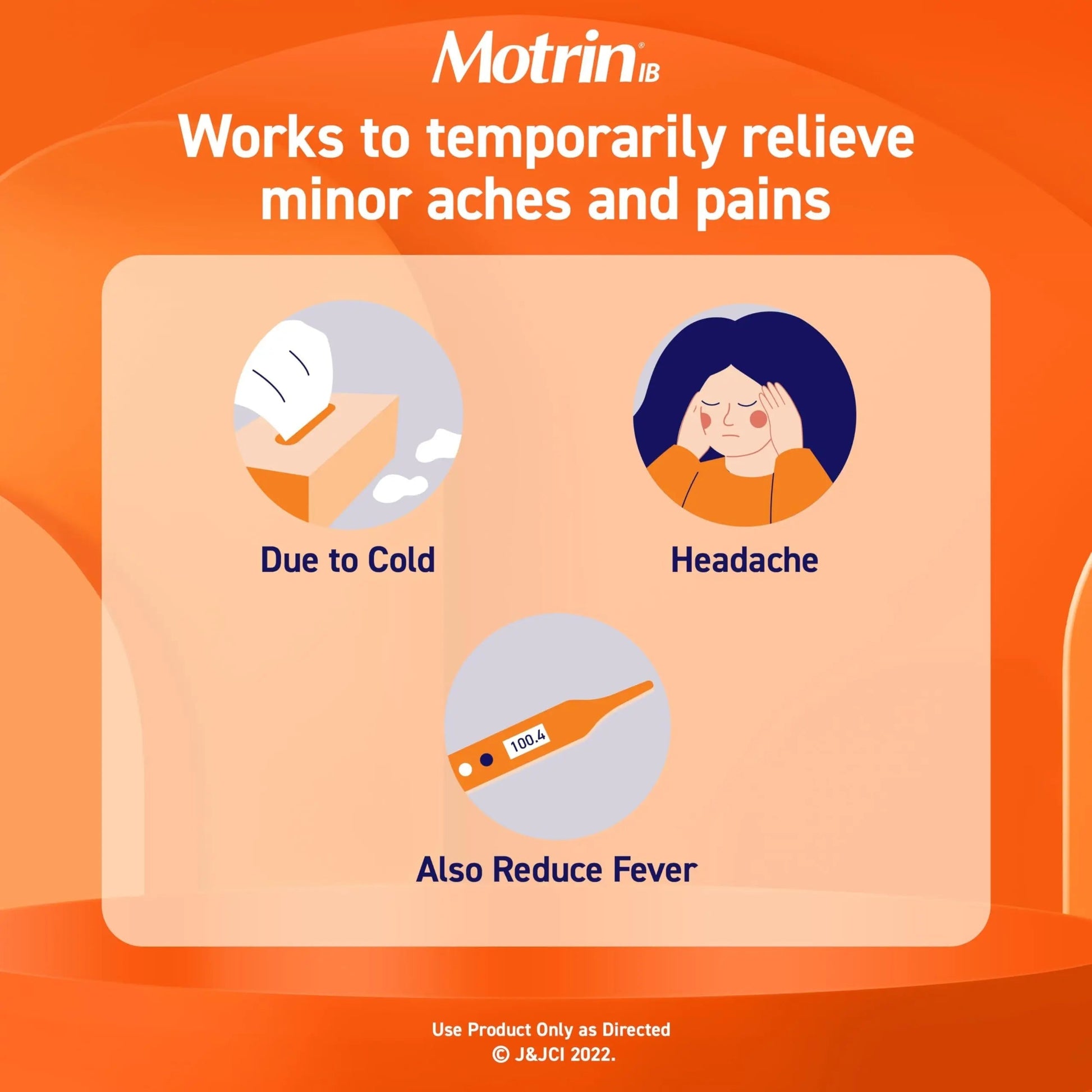 Motrin IB Ibuprofen 200mg Tablets, Ibuprofen Pain & Fever Reliever for Headache, Backache, Muscular Aches, Menstrual Pain & Minor Arthritis Pain, Over-The-Counter NSAID Medicine, 225 ct MotrinBuy Supplements Australia