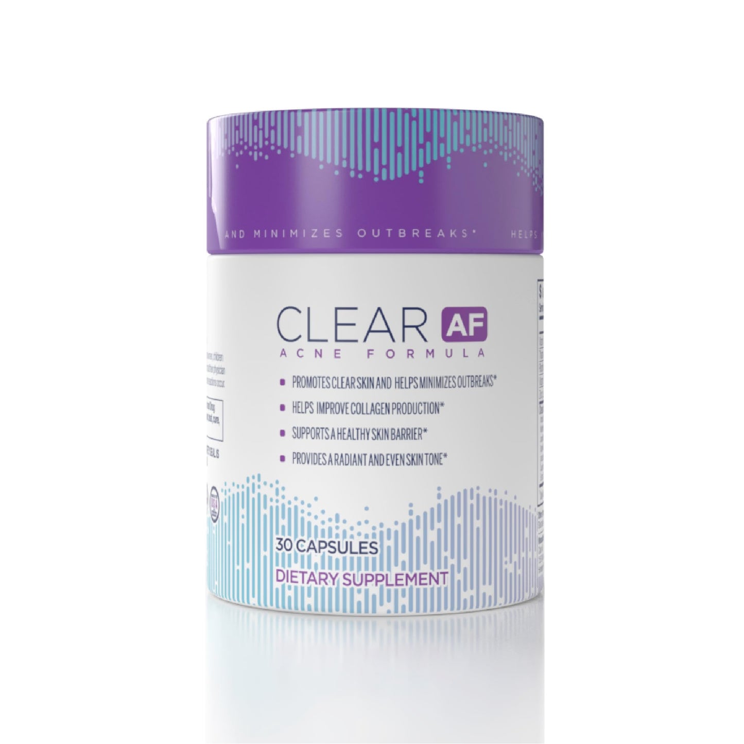 Clear AF Clear Skin Supplement | Skin Barrier Hydration & Clear Complexion Support with Vegan Ceramides, Zinc, Vitamin D3, B6, Riboflavin & Thiamine | Vegan Capsules | 30-Day Supply Clear AFBuy Supplements Australia