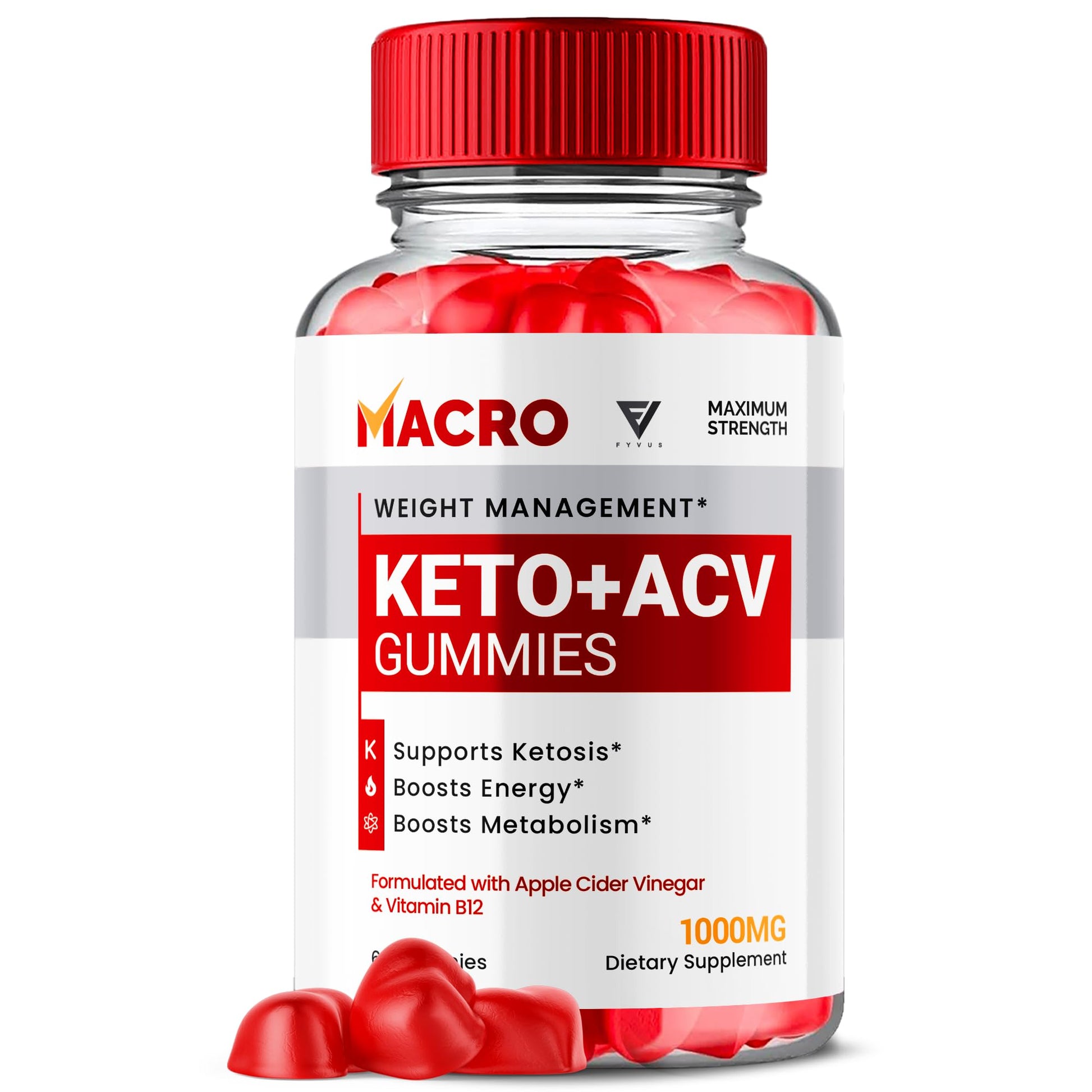 Macro Keto ACV Gummies Advanced Apple Cider Vinegar Vitamin Supplement FyvusBuy Supplements Australia