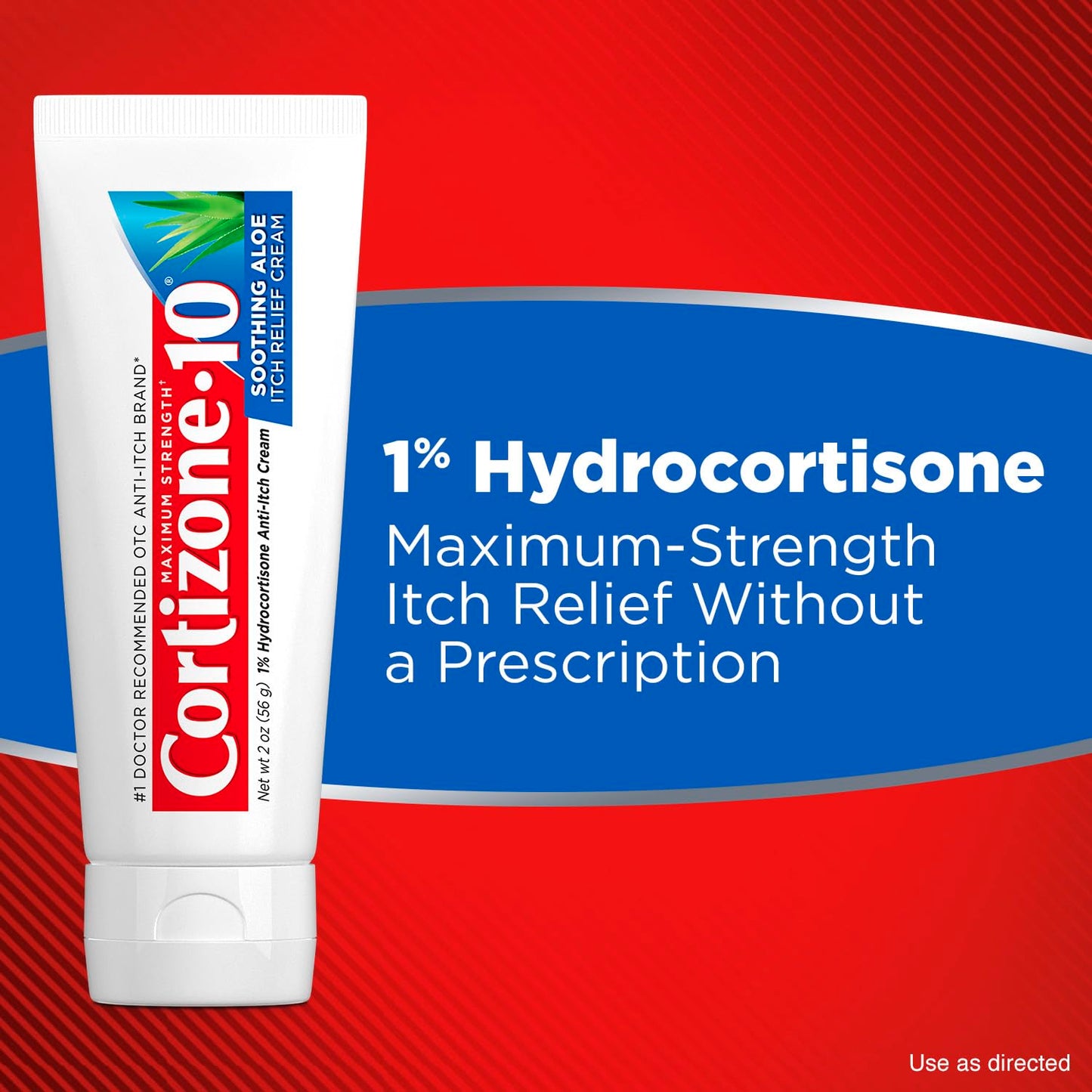 Cortizone-10 Maximum Strength Soothing Aloe Itch Relief Cream, 1% Hydrocortisone, Fast-Acting, Anti-Itch Cream for Bug Bites, Rash, Eczema, Psoriasis, Poison Ivy, Oak, Sumac, 2 oz (Pack of 4) Cortizone 10Buy Supplements Australia