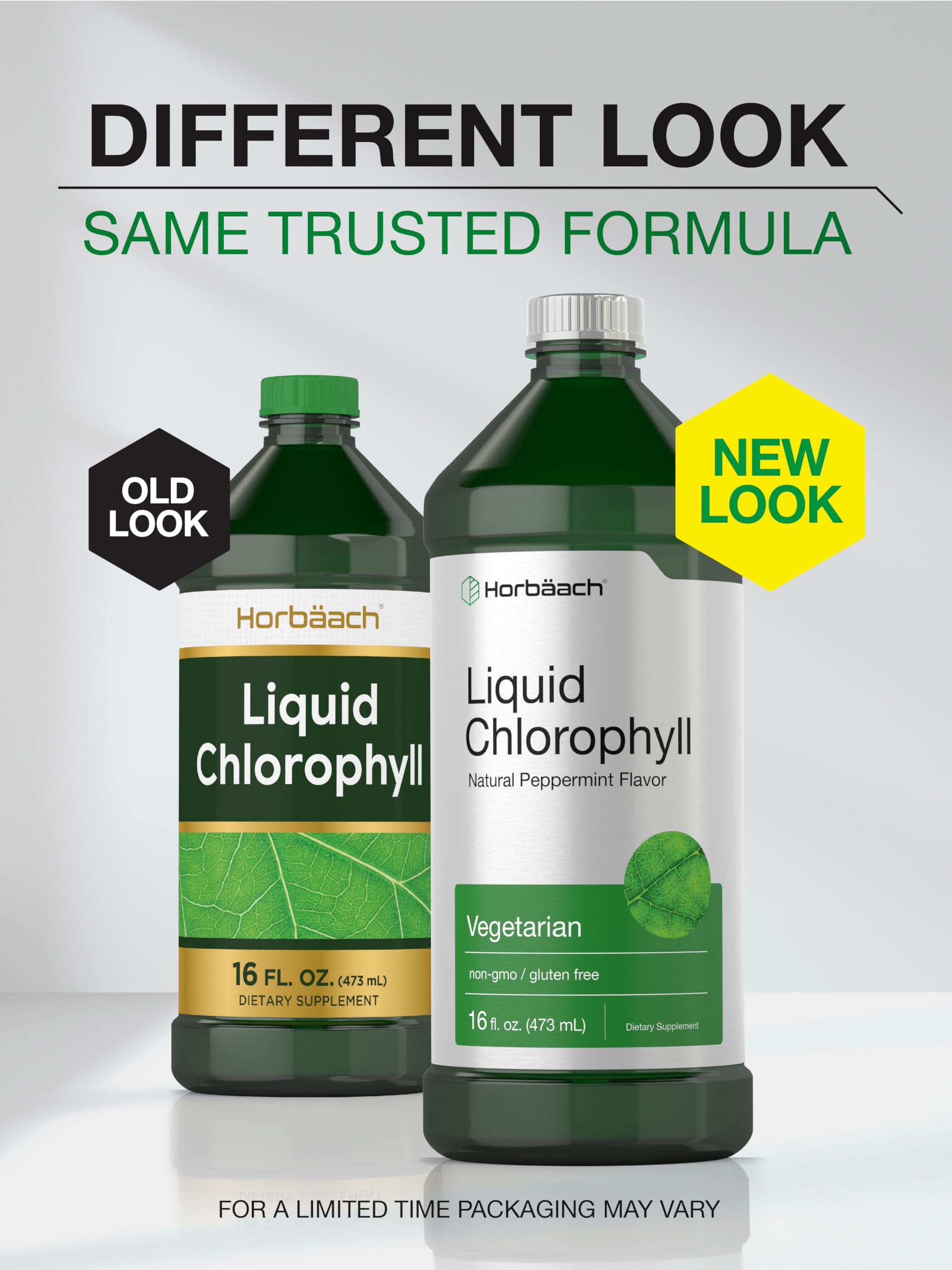 Chlorophyll Liquid Drops 100mg | 32 oz (2 x 16 oz Bottles) | Natural Peppermint Flavor HorbäachBuy Supplements Australia