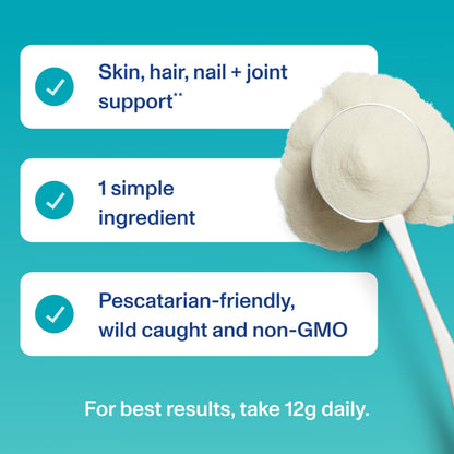 Vital Proteins Marine Collagen Peptides Powder Supplement for Skin Hair Nail Joint - Hydrolyzed Collagen