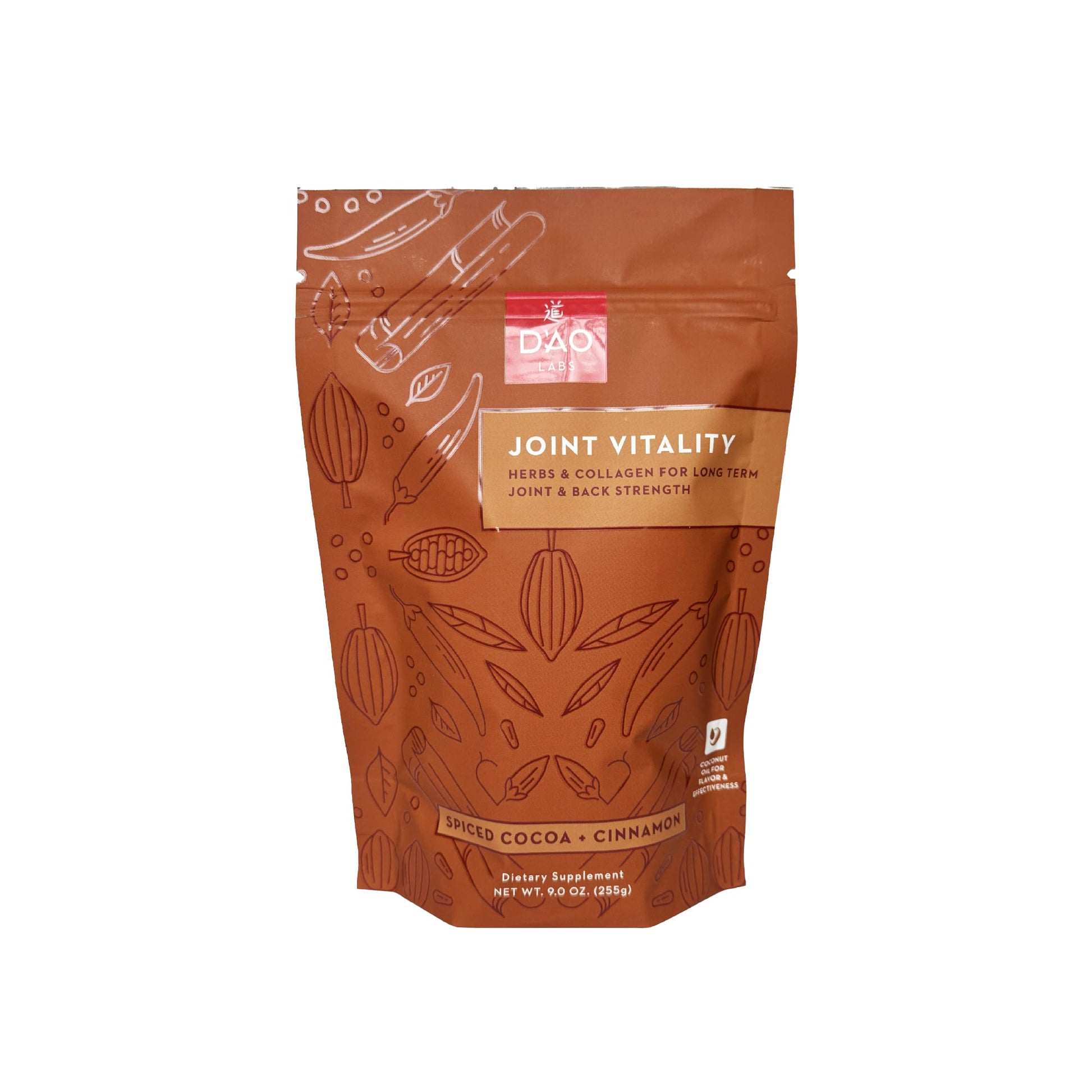 D'AO Labs Joint Vitality Powder - Joint Support - Du Huo Ji Shen Tang Traditional Chinese Herbal - Increased Mobility & Flexibility - Spiced Cocoa & Cinnamon Flavor - 15 Servings DAO LabsBuy Supplements Australia