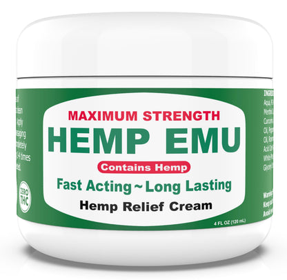Hemp Emu Hemp Cream – 4oz Cream Hemp EmuBuy Supplements Australia