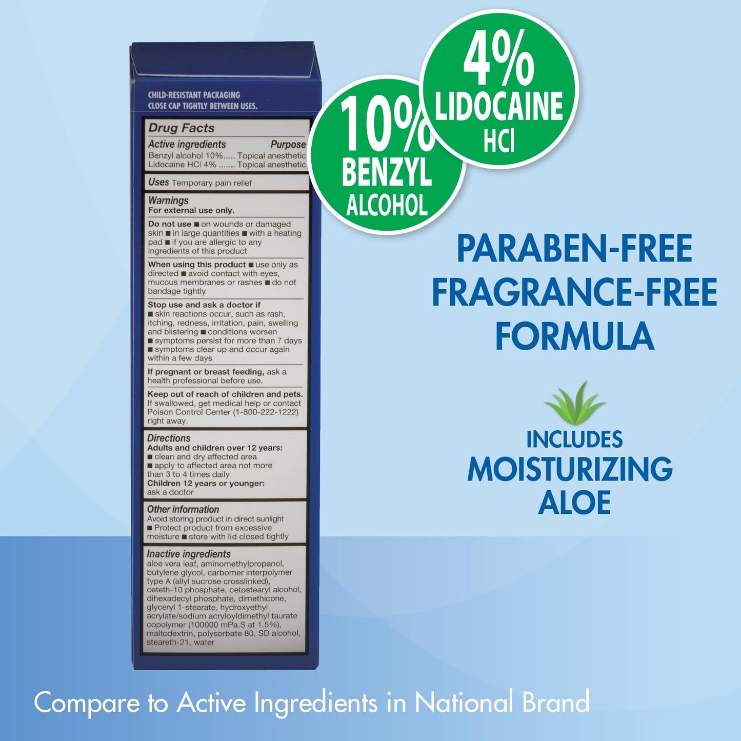 HealthWise Lidocaine Plus+ Cream | Numbs Away Pain | | Non-Greasy | 3.0 Oz | 4% OTC Lidocaine + 10% Benzyl Alcohol | Topical Anesthetic HealthWiseBuy Supplements Australia