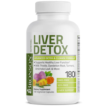 Bronson Liver Detox Advanced Detox & Cleansing Formula Supports Health Liver Function BronsonBuy Supplements Australia