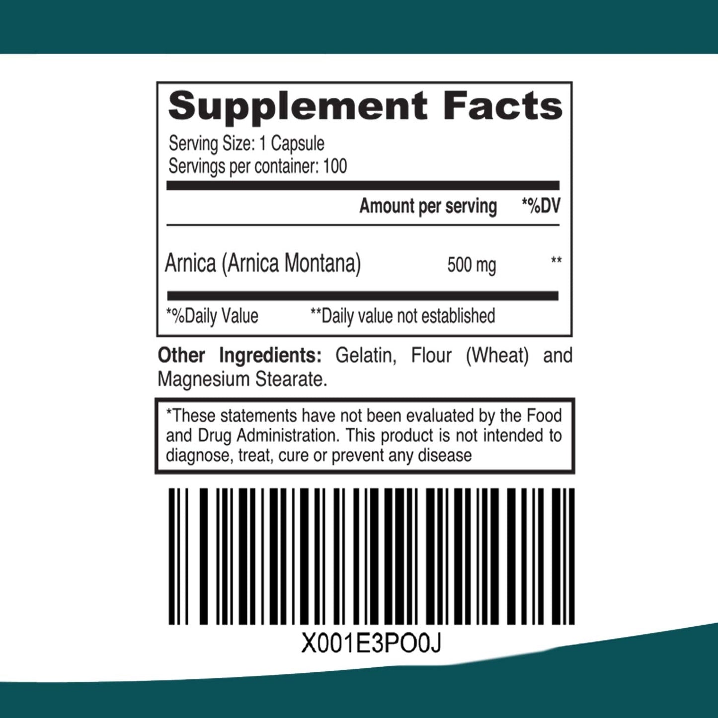 ELP ESSENTIAL Arnica Montana Capsules 100 Capsules ELP ESSENTIALBuy Supplements Australia