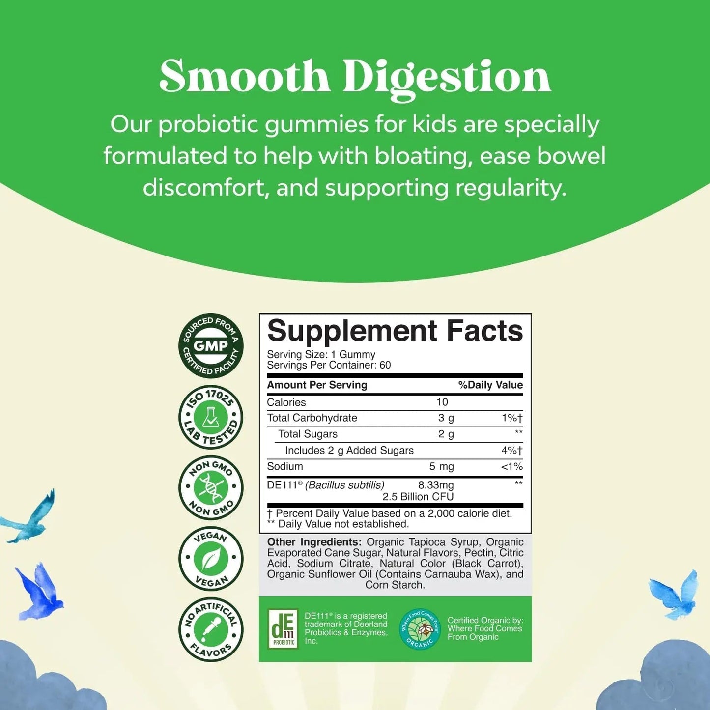 Natures Craft USDA Organic Probiotic Gummies for Kids - Vegan Non-GMO Kids Probiotic Gummy Vitamin for Immunity and Digestive Health Natures CraftBuy Supplements Australia
