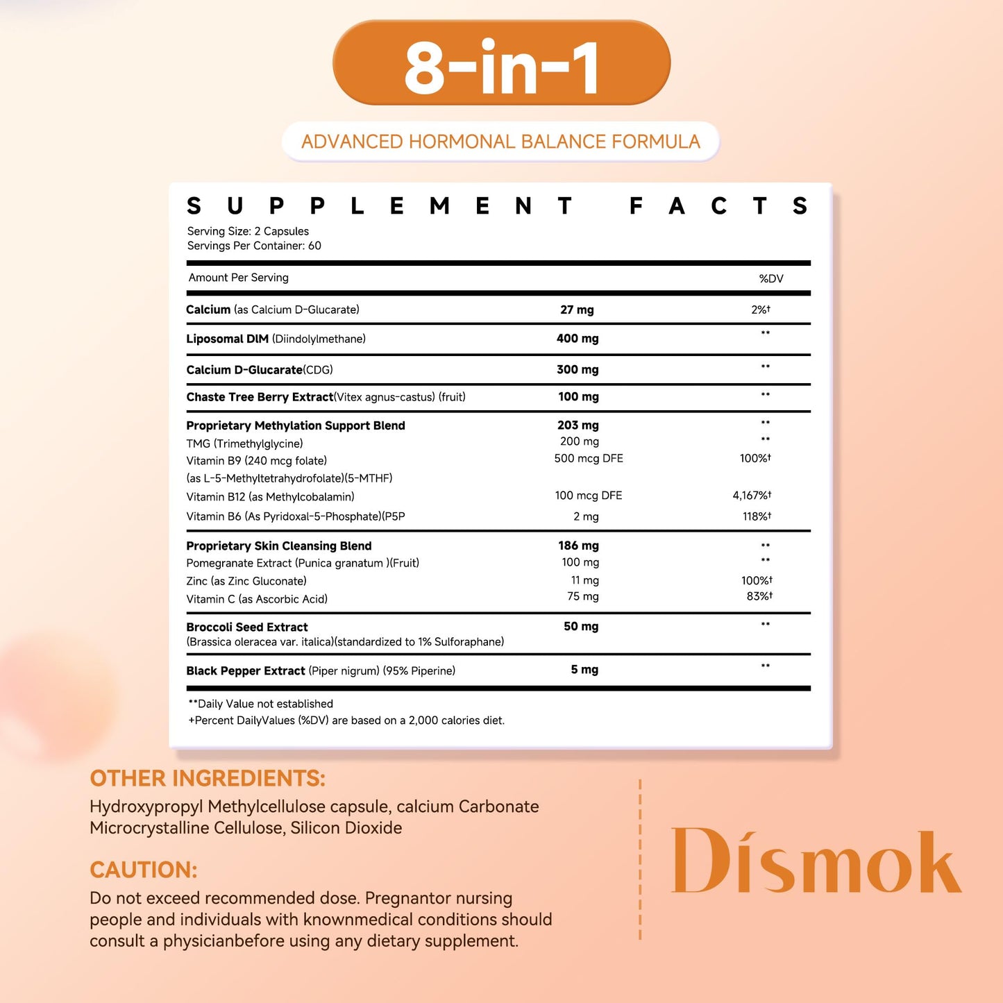 DIM Supplement 400 mg | Advanced Liposomal Multi-Action Complex for Estrogen Balance in Women & Men | Supports Hormonal Acne, Healthy Estrogen Metabolism & Clear Skin | Third-Party Tested DismokBuy Supplements Australia