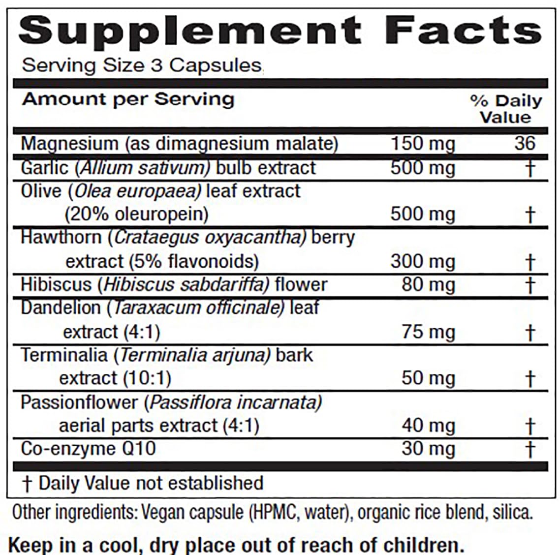 Vitanica VasoBlend - Heart Health Supplement with Folic Acid, Magnesium, CoQ10 & Terminalia Arjuna Bark - Heart Health Supplement - Consumer Line - 90 Vegan Caps VitanicaBuy Supplements Australia