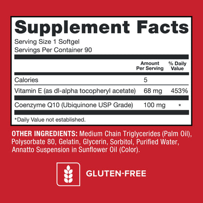 Qunol Ultra CoQ10 100mg Softgels- 3x Better Absorption, Antioxidant for Heart Health & Energy Production, Coenzyme Q10 Vitamins