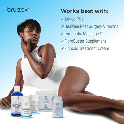 Bruizex Bromelain & Quercetin Recovery Complex - Post Surgery Recovery Bruising, Swelling Relief, Lymphatic Drainage - Post 360 lipo, BBL, Liposuction, Tummy Tuck - Non GMO - 60 Capsules BruizexBuy Supplements Australia