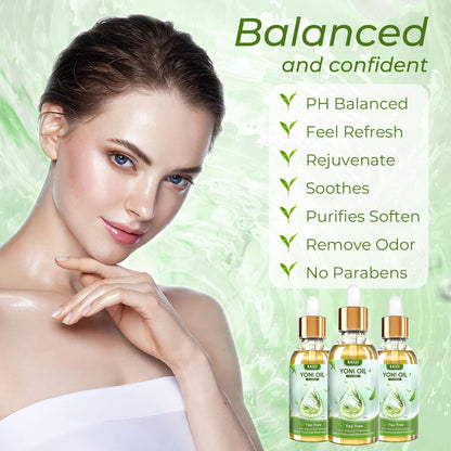 BASSI 2PCS Yoni Oil Organic Feminine Oil Vaginal Moisturizer For Wetness - Ph Balance for Women BASSIBuy Supplements Australia
