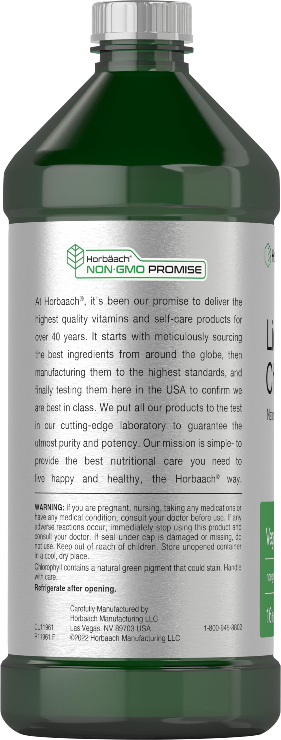 Chlorophyll Liquid Drops 100mg | 32 oz (2 x 16 oz Bottles) | Natural Peppermint Flavor HorbäachBuy Supplements Australia
