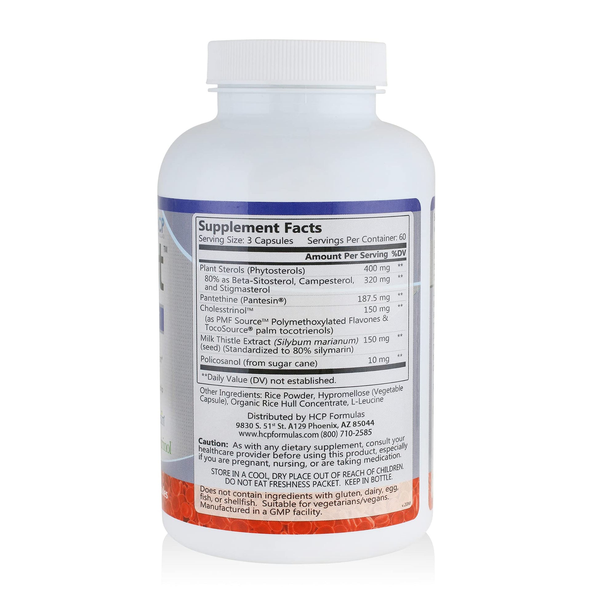 HCP Formulas - LipiCept - Natural Cholesterol Support Formula with Plant Sterols - Maintain Healthy Cholesterol Levels Already Within a Normal Range - Vegetarian - Dietary Supplement - 180 Caps HCP FormulasBuy Supplements Australia