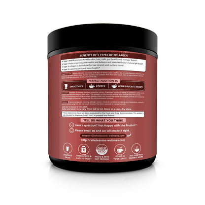 Multi Collagen Protein Powder Hydrolyzed (Type I II III V X) Grass-Fed All-in-One Super Wholesome WellnessBuy Supplements Australia