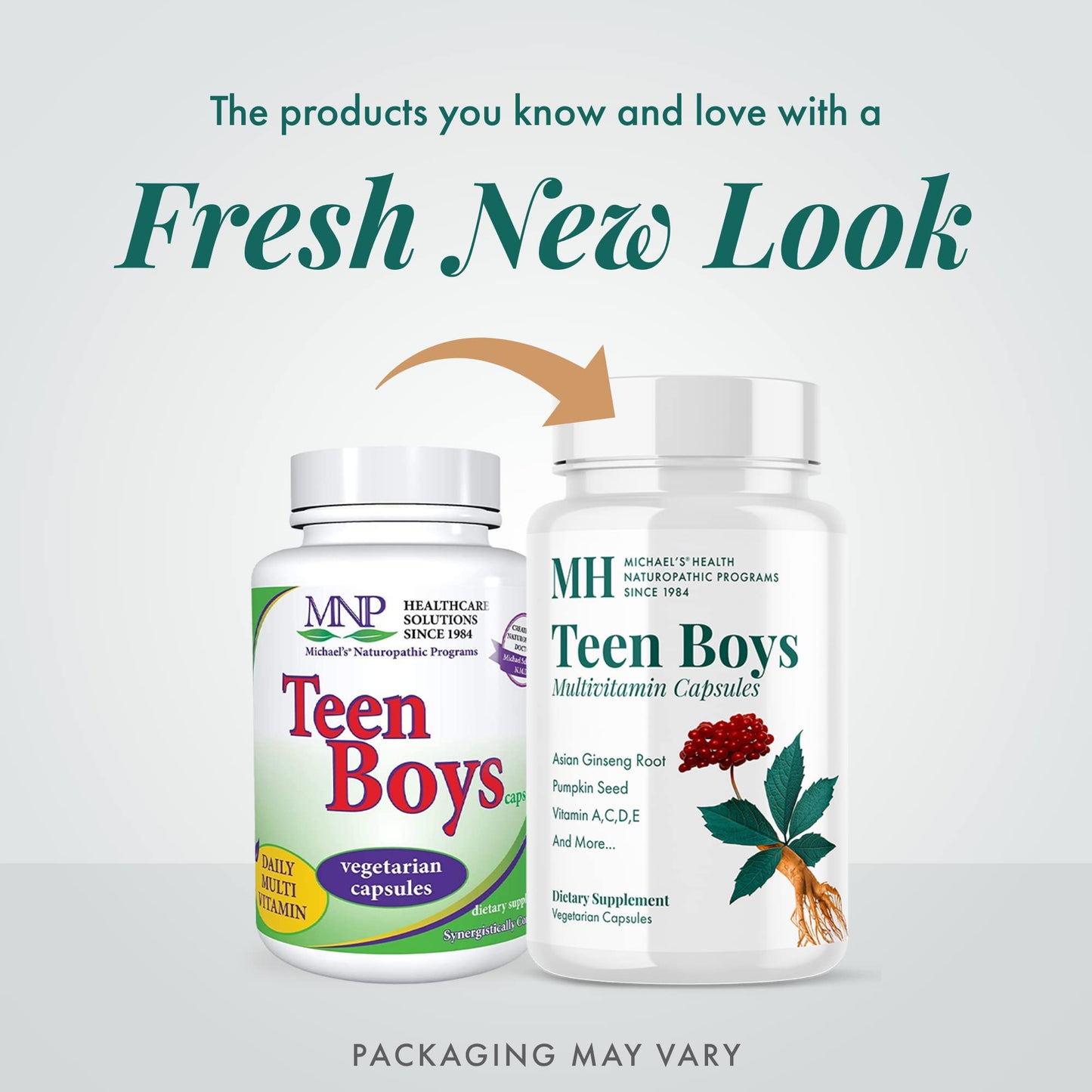 Michael's Health Naturopathic Programs Teen Boys - 60 Vegetarian Capsules - Daily Multivitamin Supplement - Kosher - 30 Servings MICHAEL'SBuy Supplements Australia