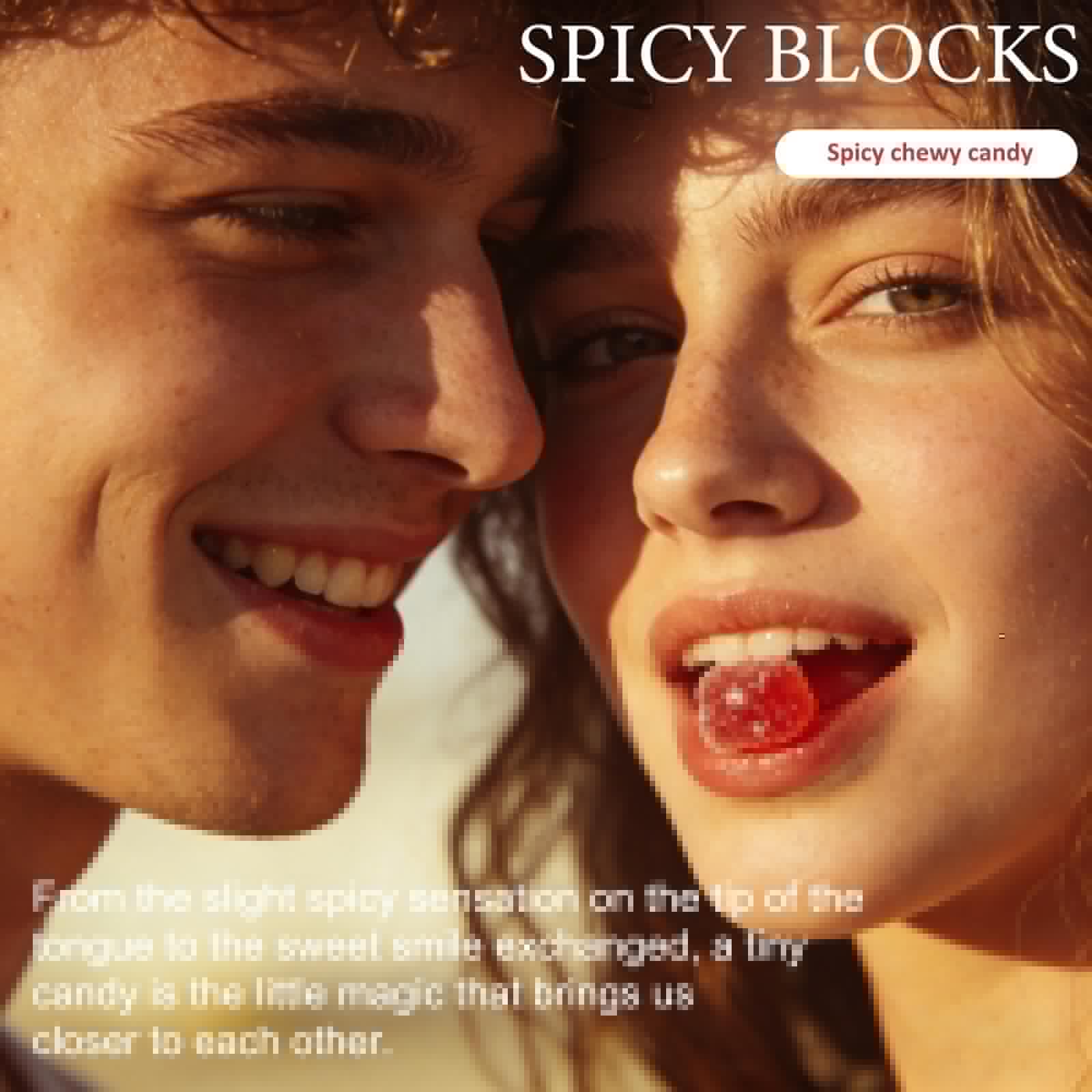 Spicy Blocks for Couples-with Chili Pepper , Maca Root & Epimedium Extract | Supports Emotional Warmth & Daily Comfort | Peach Flavor, Mild Spicy Kick, Vegan-Friendly, No Artificial Additives (1) PBZPBZBuy Supplements Australia