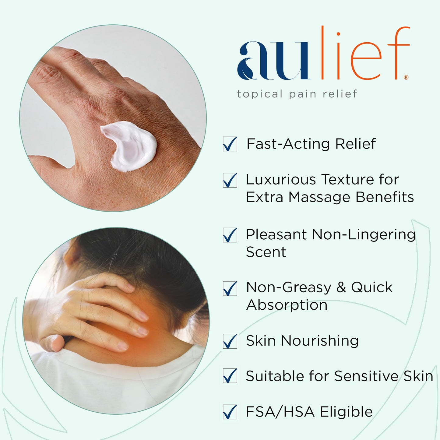 China-Gel Aulief Pain Relief Cream Arthritis & Muscle Rub for Sore Muscles & Joint Pain, Neck, Knee & Back Aches, Premium Mint Green Topical Gel, 4 oz Jar China-GelBuy Supplements Australia