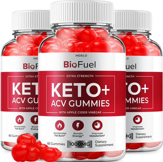 (3 Pack) Bio Fuel Keto ACV Gummies - Advanced Formula BioFuel Keto Plus ACV Gummies Apple Cider Vinegar Bio Fuel ACV, Weight Management Gummies Dietary Supplement Reviews Men Women (180 Gummies) IndeloBuy Supplements Australia