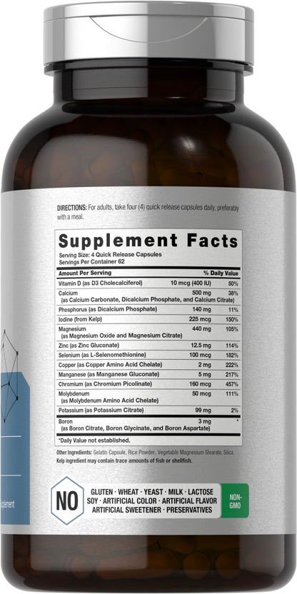 Horbäach Multi Minerals Supplement | 250 Capsules | Iron Free | Daily Mineral Complex for Men and Women | Non-GMO & Gluten Free HorbäachBuy Supplements Australia