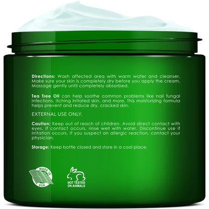 New York Biology Tea Tree Oil Foot Cream for Dry Cracked Feet, Athletes Foot, Nail Fungus NEW YORK BIOLOGY THE ULTIMATE COSMECEUTICALSBuy Supplements Australia