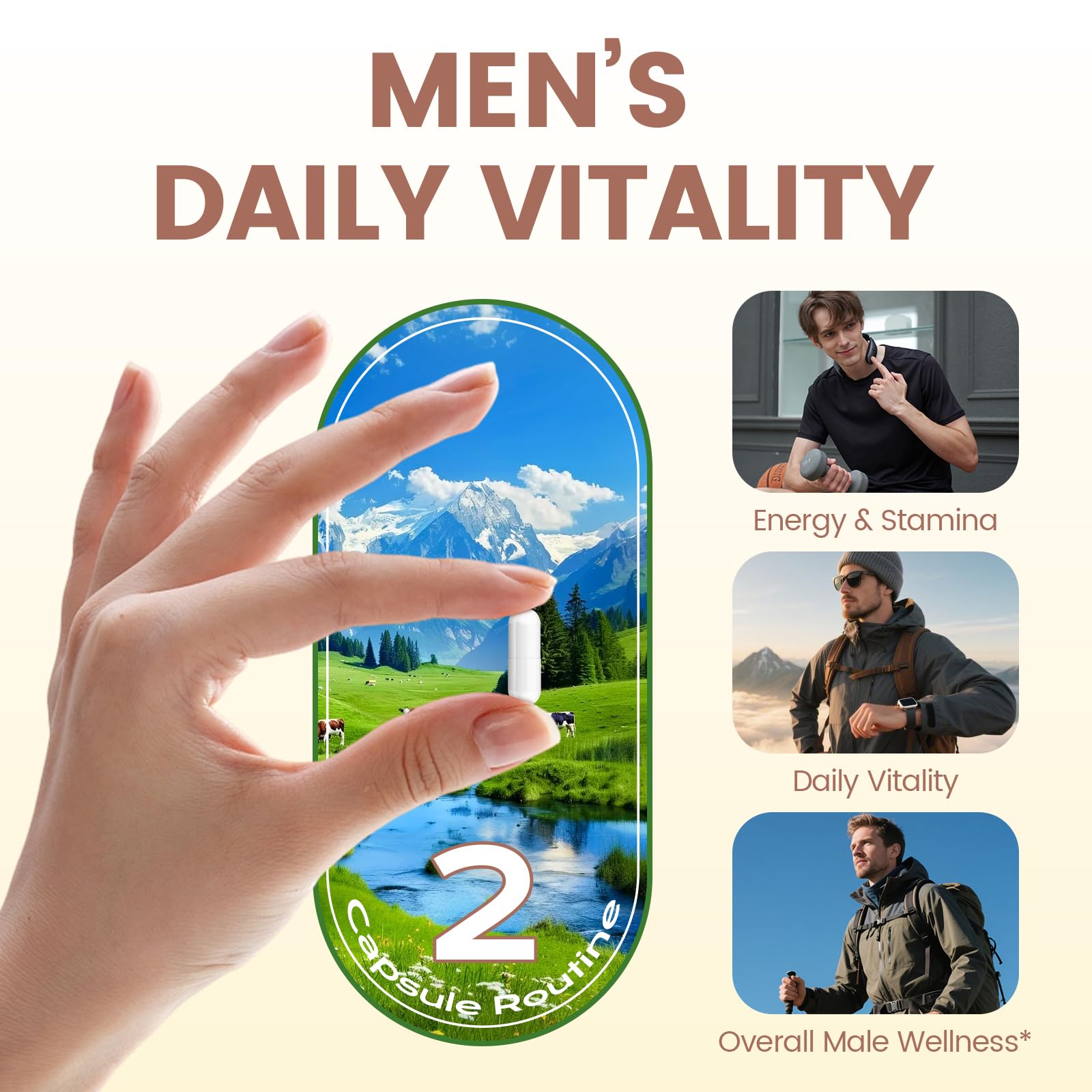 Grass Fed Beef Organ Supplement for Men - Beef Liver Capsules,Pasture Raised Beef Organs with Heart, Liver, Kidney, Spleen, Testicle & Prostate, Zinc, Selenium, Vitamin D3, Ginseng, Cordyceps HOLINFREBuy Supplements Australia