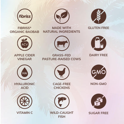 SkinnyFit Super Youth Chocolate Multi-Collagen Peptides + Probiotics, Baobab Fiber SkinnyFitBuy Supplements Australia