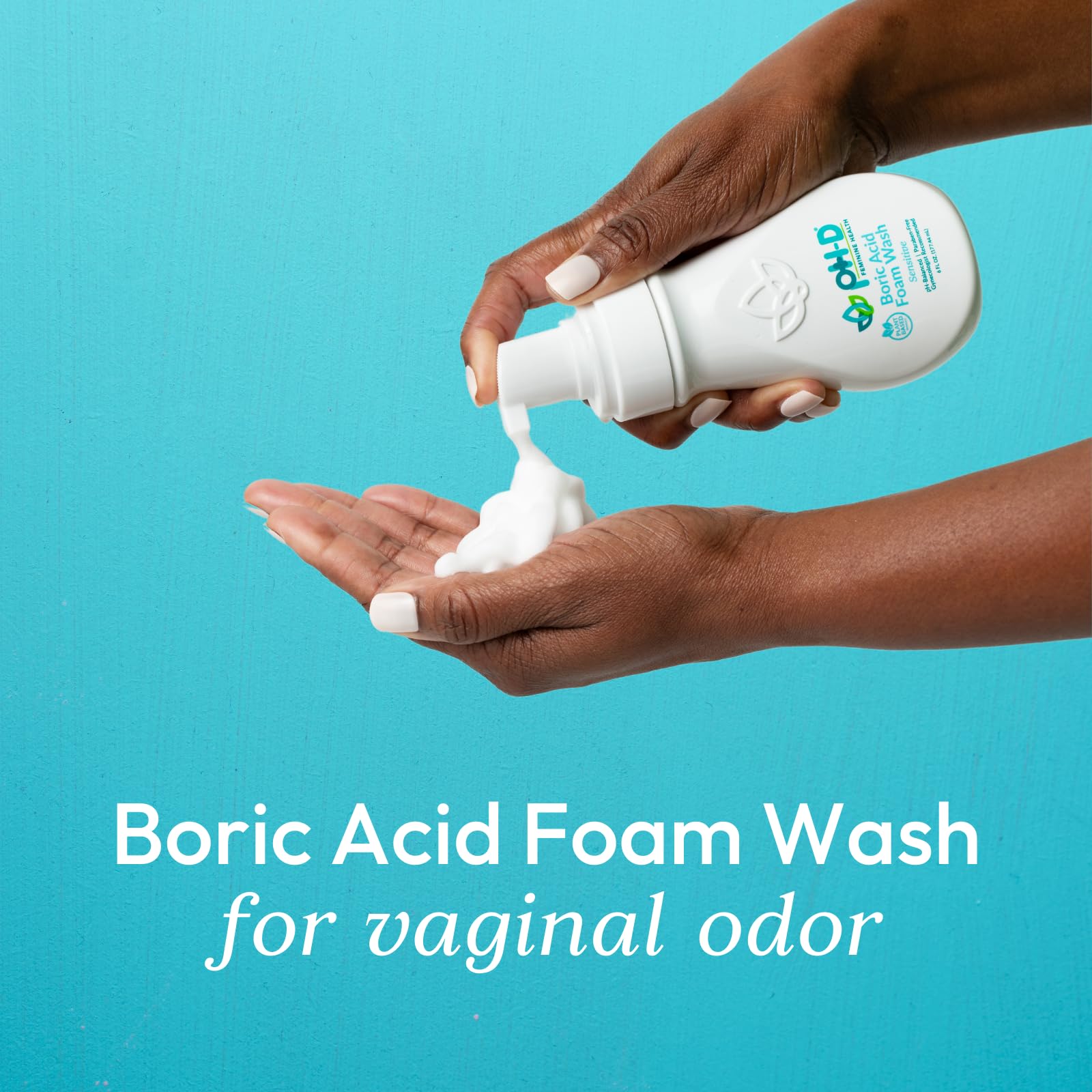 pH-D Feminine Health - Boric Acid Foam Wash - pH-Balanced, Paraben-Free, and Plant-based pH-D Feminine Health SupportBuy Supplements Australia
