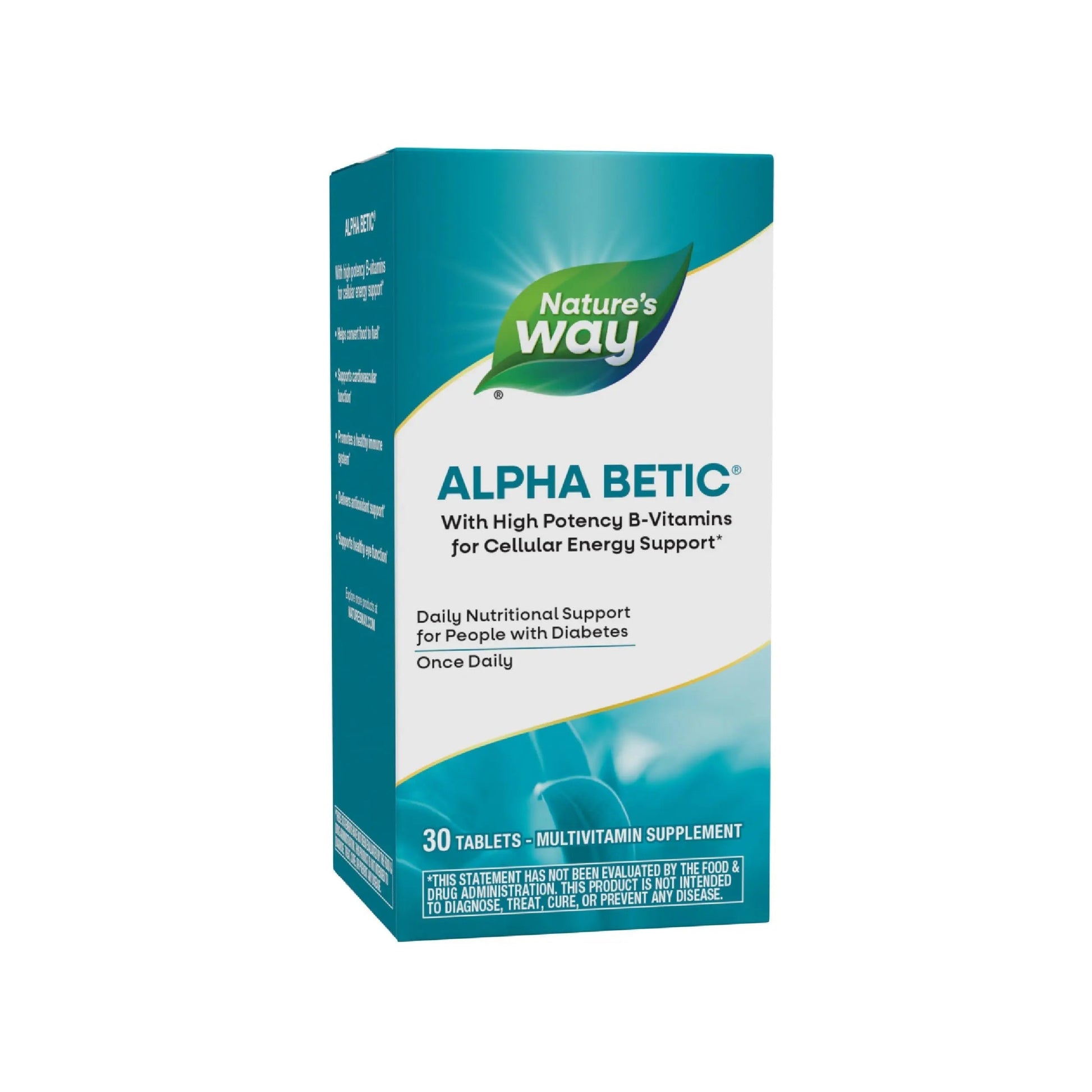 Nature's Way alpha betic, Diabetic Multivitamin for Daily Nutritional Support, with B-Vitamins for Energy Metabolism Support Nature's WayBuy Supplements Australia