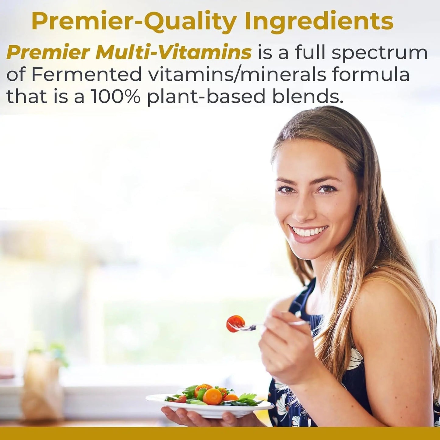 Premier Research Labs Multi-Vitamin - Immune, Brain & Heart Support | with Prebiotics and Postbiotics | Vegan Capsules for Men & Women Premier Research Labs