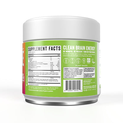 BrainJuice Nootropics Brain Support Supplement, Gluten Free Powder for Energy and Focus, Pre Workout w/Alpha GPC, Vitamin B & Organic Green Tea Extract Caffeine, Active Pomegranate Acai, 15 Servings BrainJuiceBuy Supplements Australia